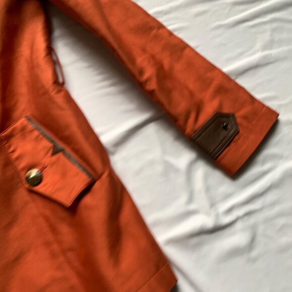 Sam Edelman Orange Fall Coat Belted Size XS - Picture 3 of 5